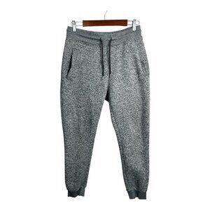 WT02 Jogger Mens Size S/M~30x28 Gray Sweatpants Elastic Waist Athletic Tapered